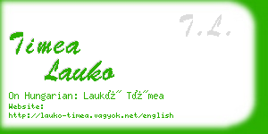 timea lauko business card